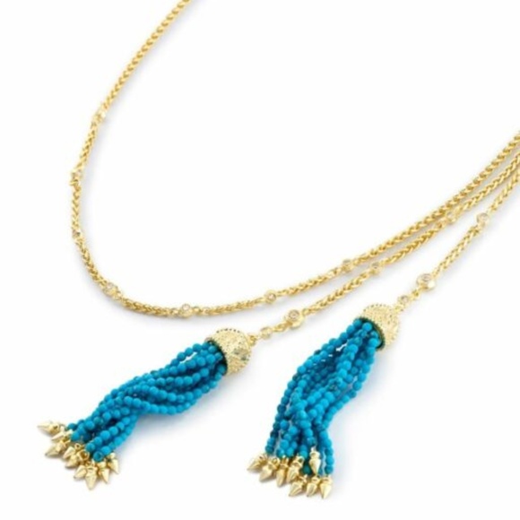 Kendra Scott Jewelry - 🎉host pick💥 KS Monique Gold Turquoise Lariat